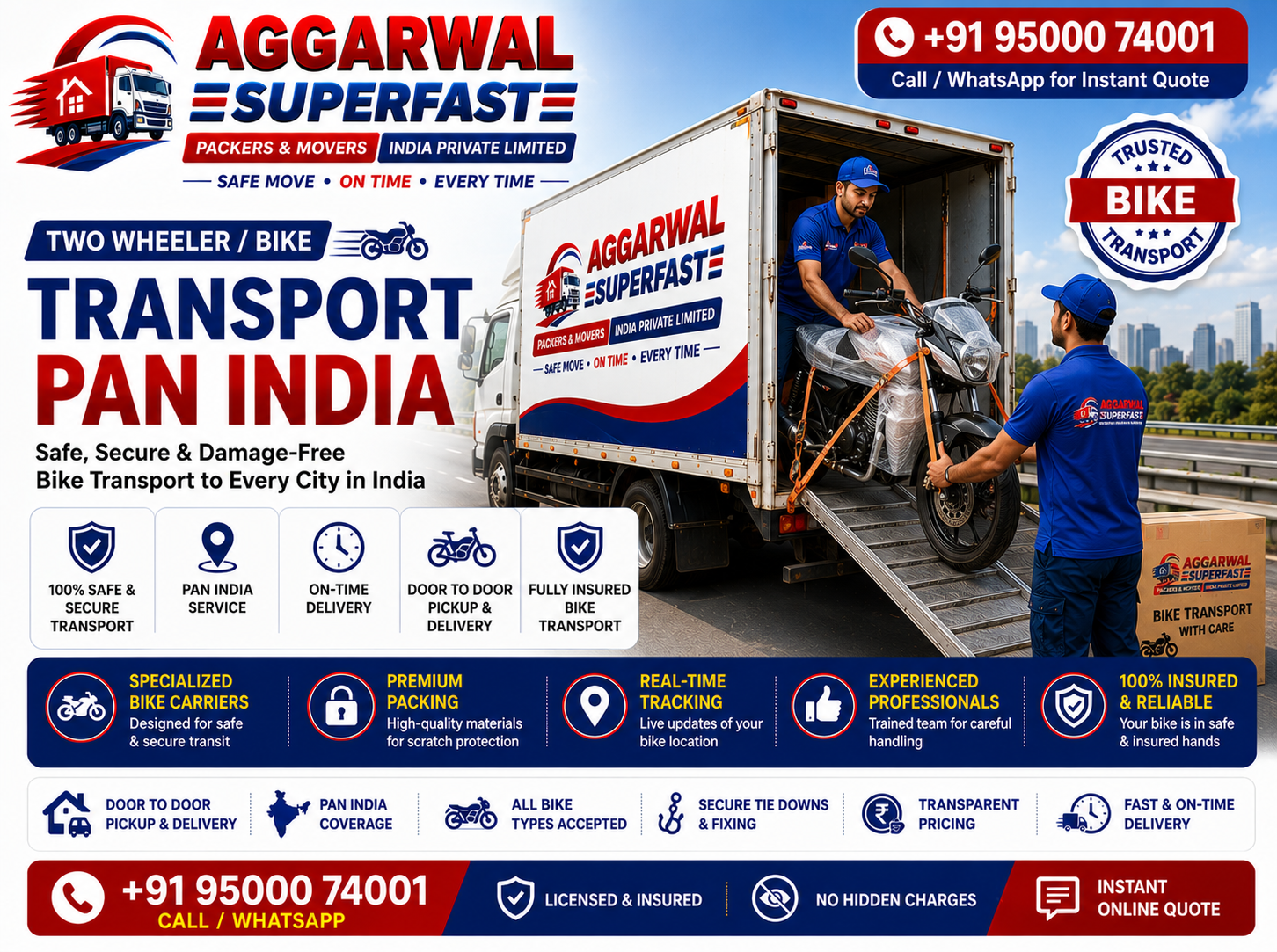 Bike Transport Services Chennai - Aggarwal Superfast Packers Movers