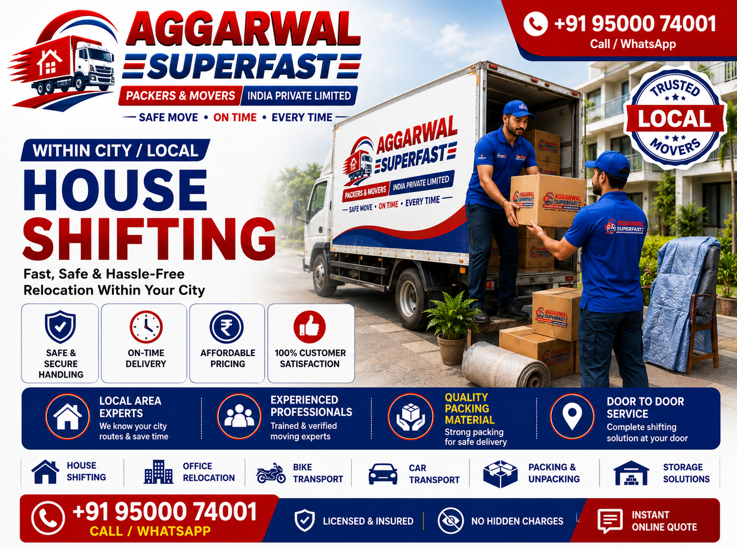 Local House Shifting Services Chennai - Aggarwal Superfast Packers Movers